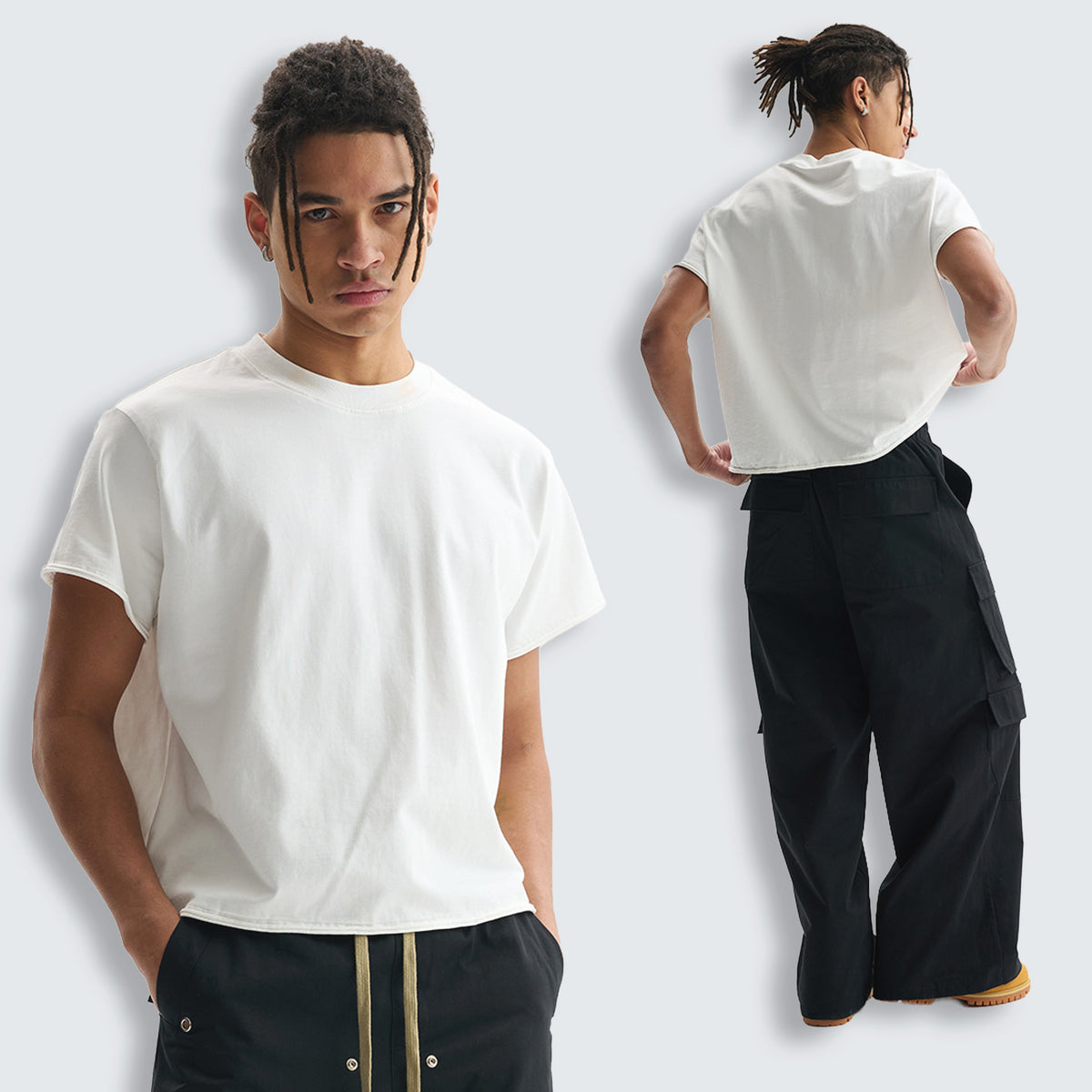 250g Raw hem tee