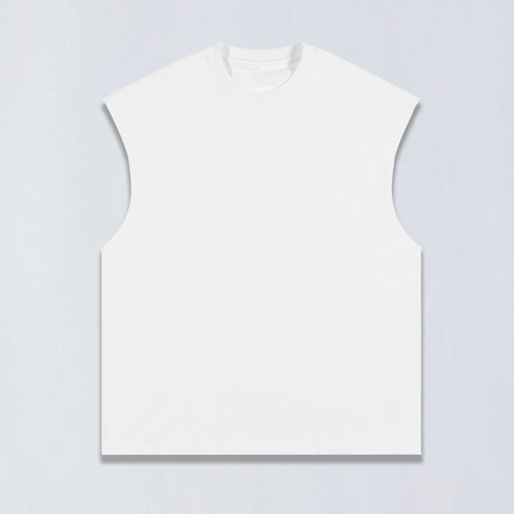 305g Garment dye sleeveless tee