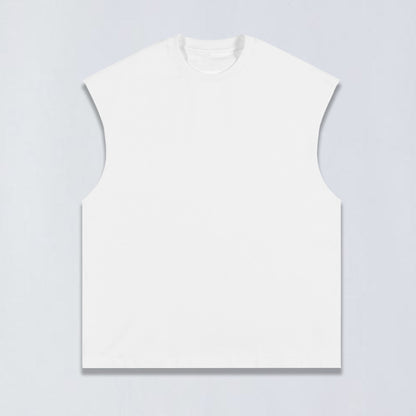305g Garment dye sleeveless tee